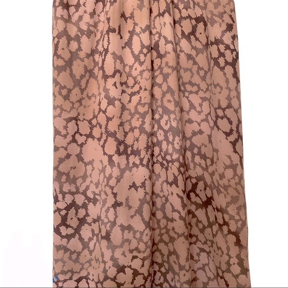 Rebecca Taylor Leopard Cheetah Tunic Shirt Pink/Tan Dress Size 2 - Picture 6 of 8